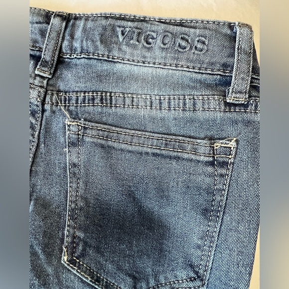 Vigoss Stretch Denim Patchwork Jeans NWT - Picture 3 of 8
